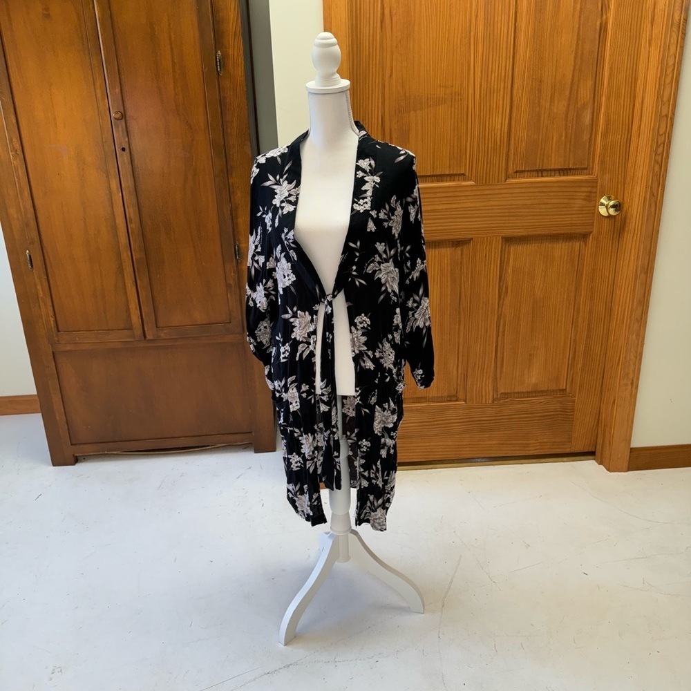 SPIRITUAL GANGSTER robe one size front tie L-37 side pockets